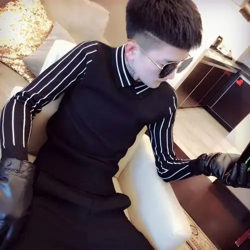 男潮流个性精神小伙社会毛衣已售0￥95折后价￥158天猫新品秋冬季社会