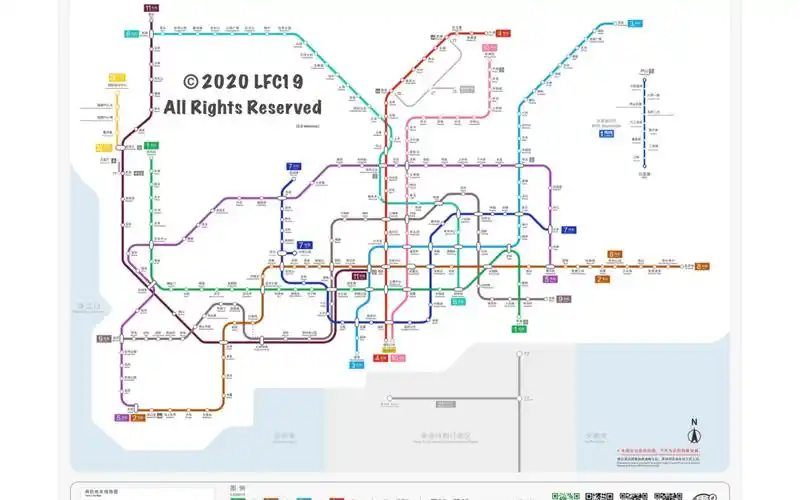 深圳地铁线路图加工厂自制2021年版深圳市轨道交通运营线网图