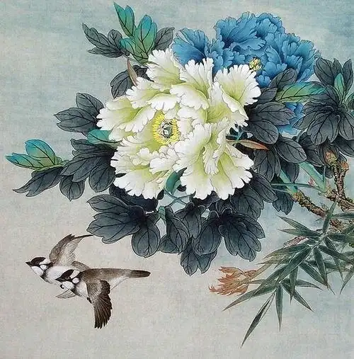 名家工笔牡丹精选