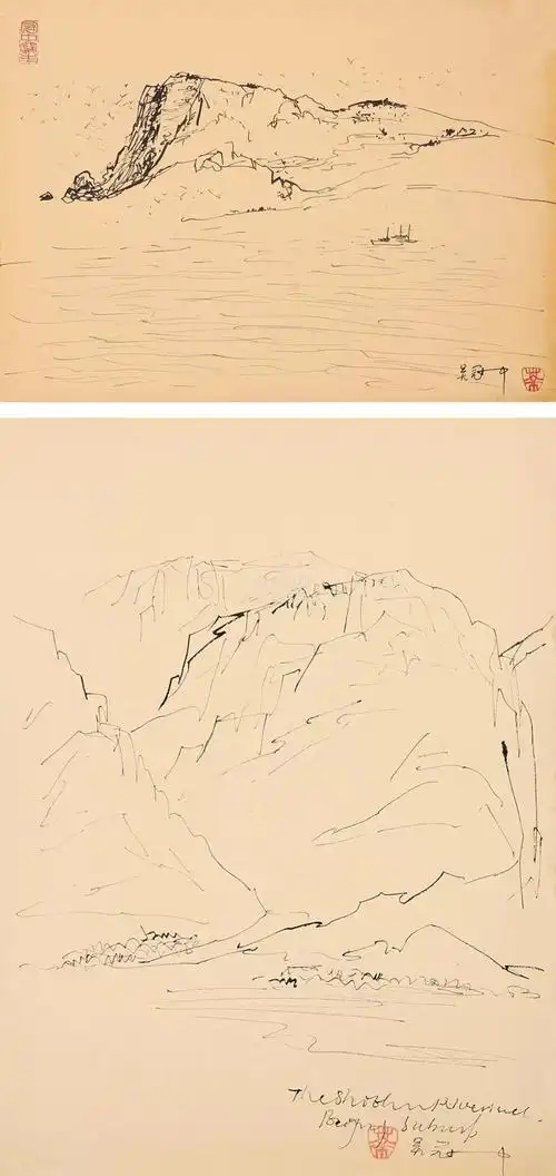 吴冠中速写与怀孕多图