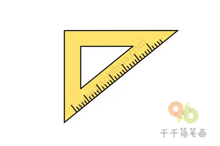三角板简笔画 三角板简笔画,在我们现代社会中,三角板(英文set square