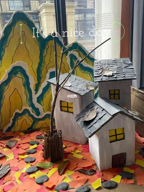 纸板屋纸板山手工房屋