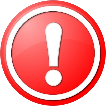 红色感叹号警示牌