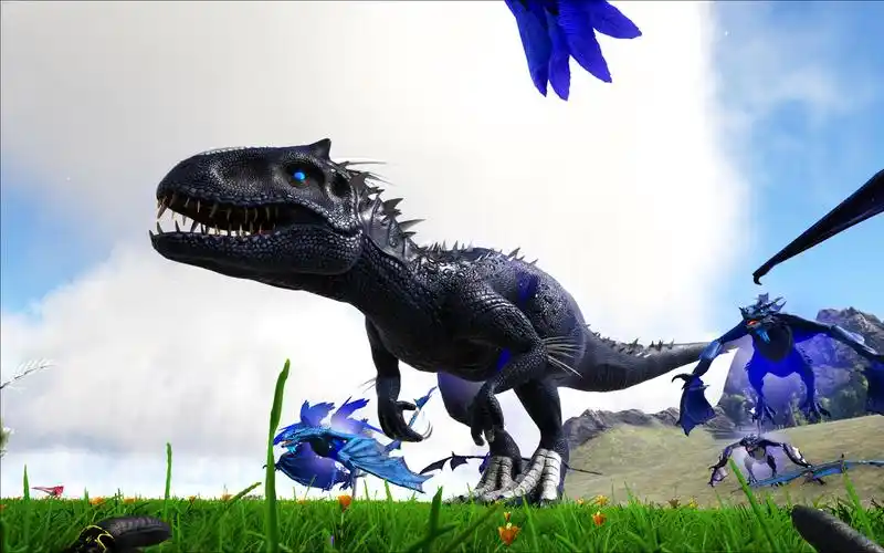 方舟生存进化 primal恐惧15 挑战天堂暴虐霸王龙!南巨能否一战?