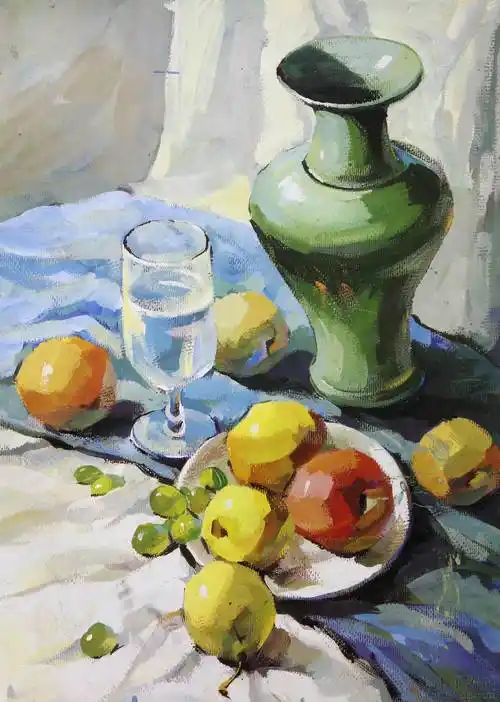 水粉画静物水粉画静物临摹
