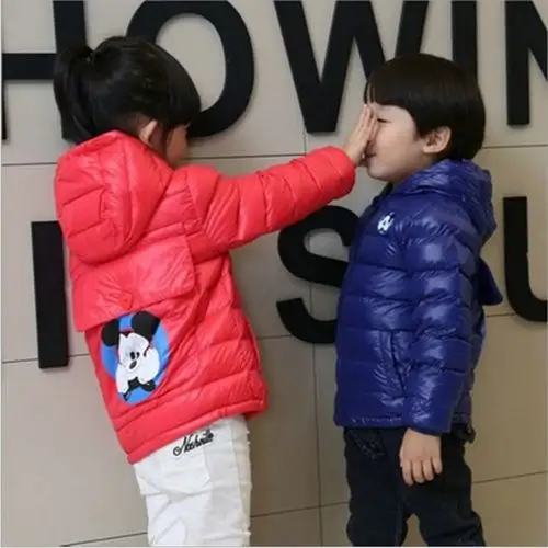 2016新款童装轻薄款羽绒服男女儿童书包款羽绒服连帽宝宝外套