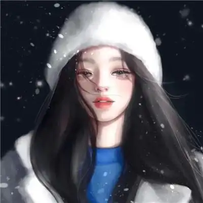 简约干净的手绘头像女生图片大全