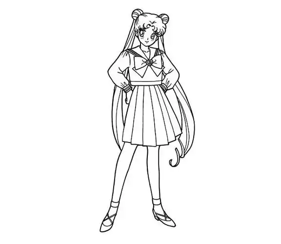 动漫女生人物简笔画 动漫人物简笔画