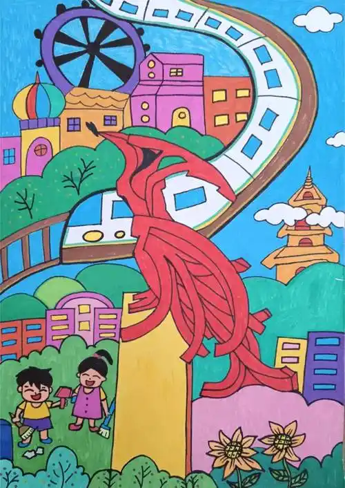 三十而励——我心目中的儿童友好城市"主题绘画比赛作品展示(幼儿组)