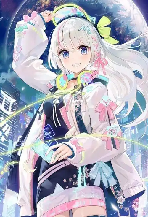 出单:银发蓝眸动漫少女-佩琪头像铺-话本小说网