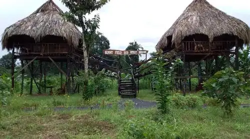 山林小屋 sunny field eco stilt house(阳光田野生态高跷度假屋)