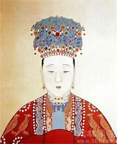 一朝嫁入帝王家,难得遇到痴情汉孝康敬皇后画像但是独得朱祐樘宠爱的