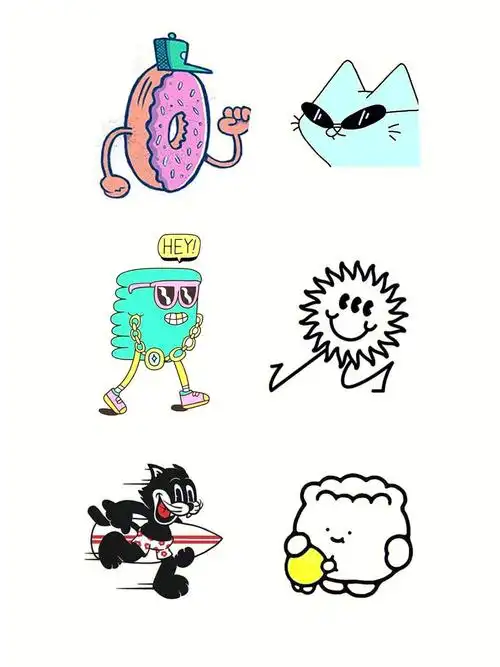 卡通创意手绘logo设计合集