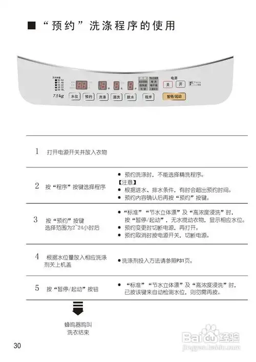 松下xqb75-q750u洗衣机使用说明书:[3]