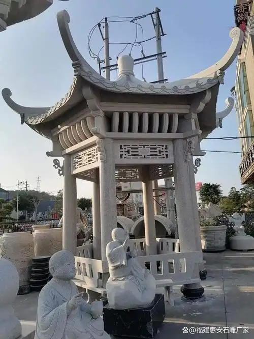 石雕八角亭图片及简介