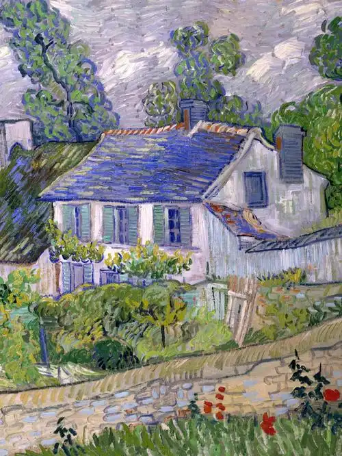 梵高奥维尔的房子作品欣赏