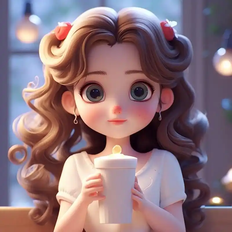 midjourney 3d卡通头像 色彩丰富的3d卡通人物头像,看着很治愈.