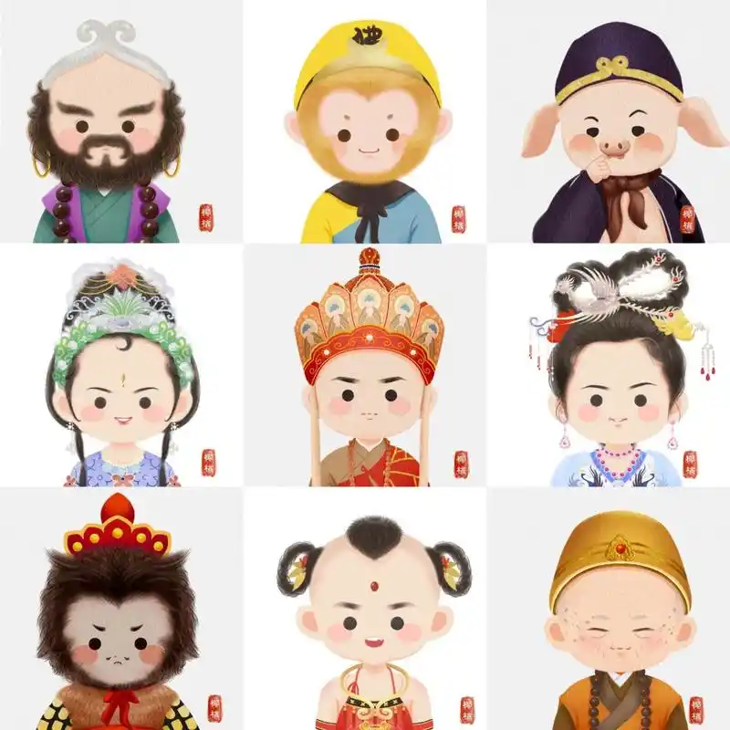 西游记|小头像九宫格合集第四弹来啦!