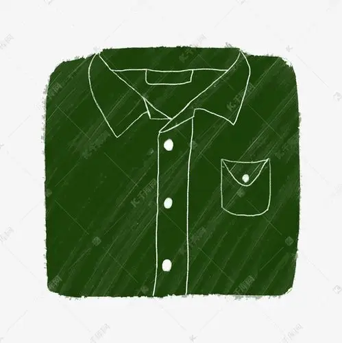 夏天夏日草地衬衫卡通手绘免抠素
