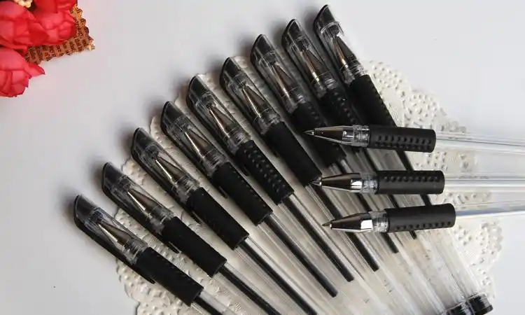 促销散装欧标黑色中性笔办公文具碳素笔批发水笔0.5子弹头包邮