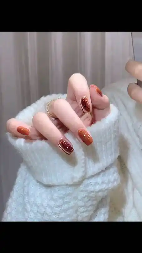 做个美美的小公主! 秋冬焦糖侧光猫眼美甲教程,超级显白有氛围