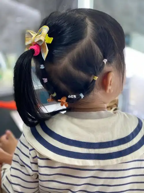 啦分区以后一整天睡醒觉发型都不乱91快学起来吧99#2岁女宝宝发型