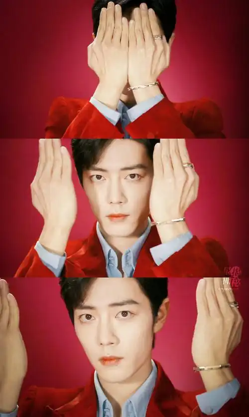 肖战红丝绒复古西装##肖战红丝绒复古西装造型##星姐微博