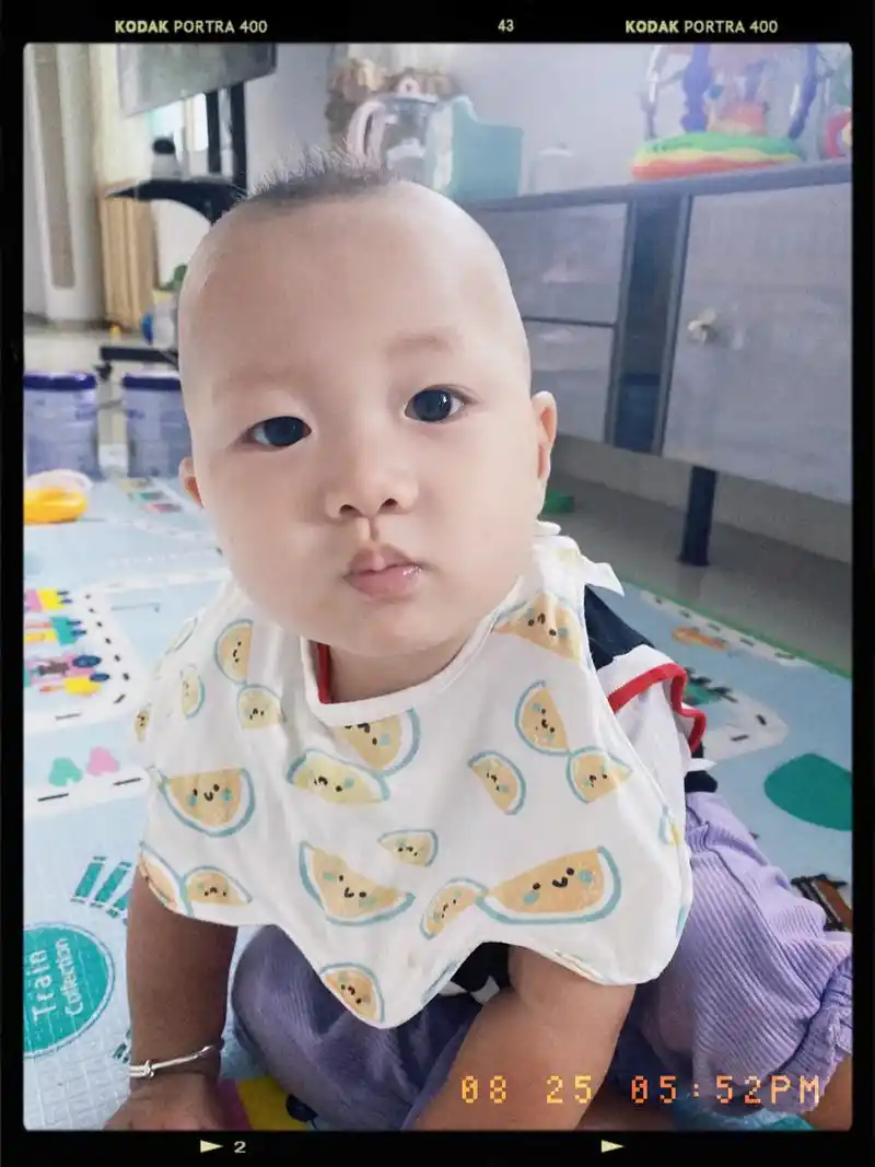 9个月3天.#可爱的小光头9600 #我的男孩   为娘的第 - 抖音