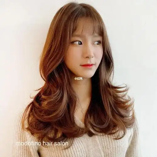 烫染发型韩国烫发空气刘海