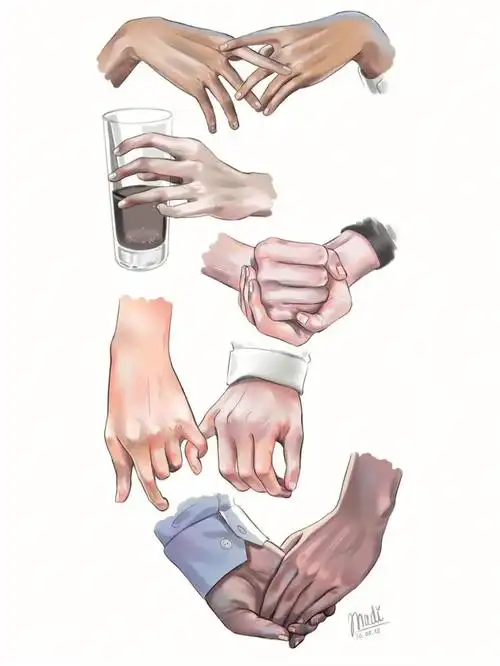 手部绘画素材参考73不会画手的码住75