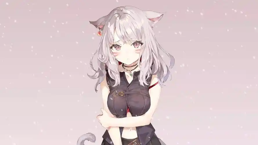 电脑动态壁纸 猫耳少女