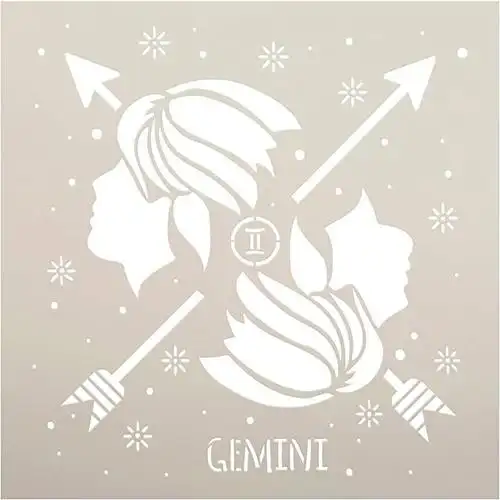 studior12 双子座星座模板 | diy 星形标志天体卧室和家居装饰 | 工艺