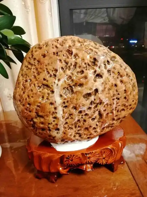 广西南宁山路边捡到的石头,重12斤,高20厘米,长20厘米,宽15厘米,这样