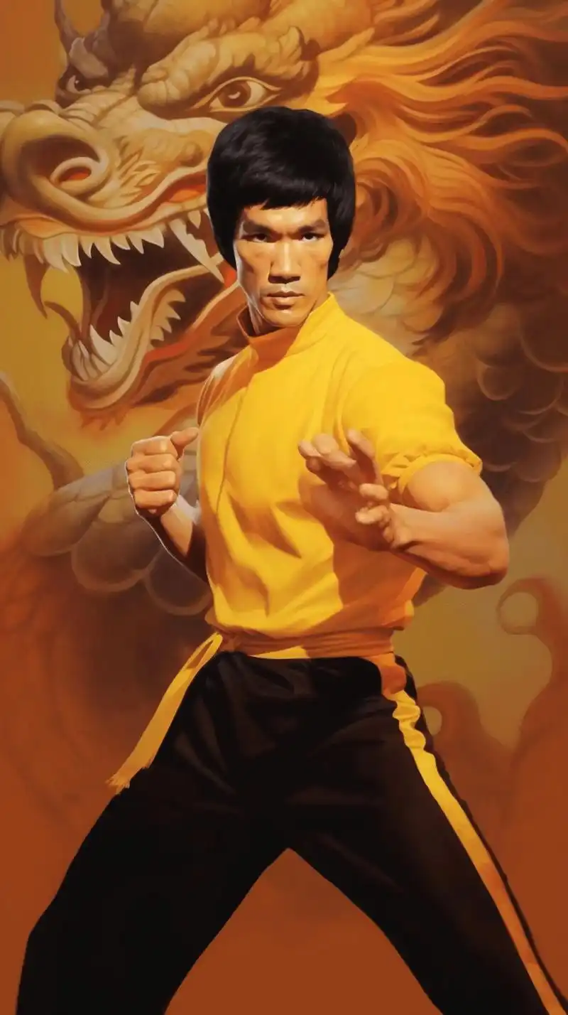 武术巨星李小龙,截拳道的创始人,速度与力量的完美结合