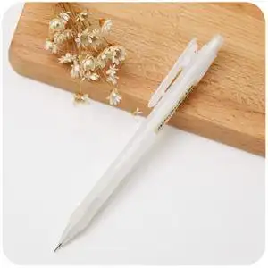 日本无印良品muji经典透明自动铅笔0.5mm圆杆铅笔不断铅学生铅笔