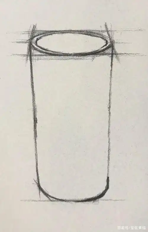 静物素描干货来了:玻璃质感怎么画