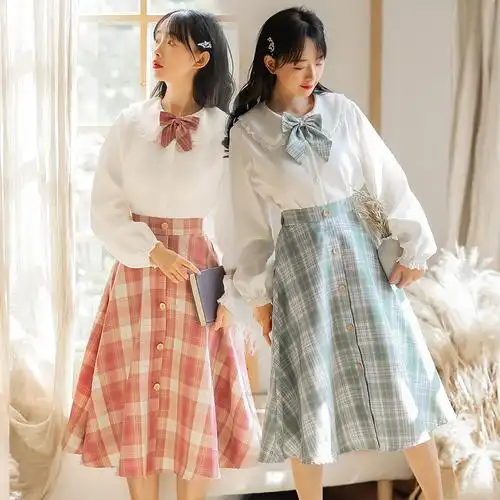 套装裙子闺蜜装春夏季韩版日系少女学生学院风jk制服小清新两件套