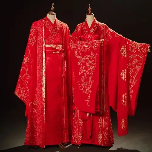 汉服婚纱中式婚礼新娘服夏季结婚古装秀禾服凤冠霞帔婚服情侣套装