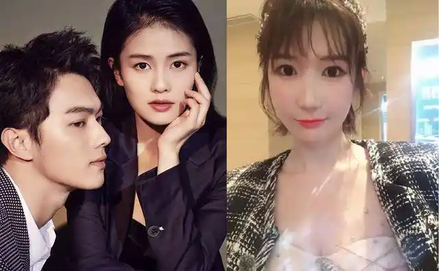 网红大金(右图)自称是许凯前女友,曾发文质疑白鹿介入自己与许凯的