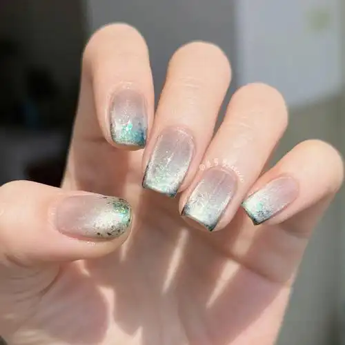 渐变晶石猫眼美甲78