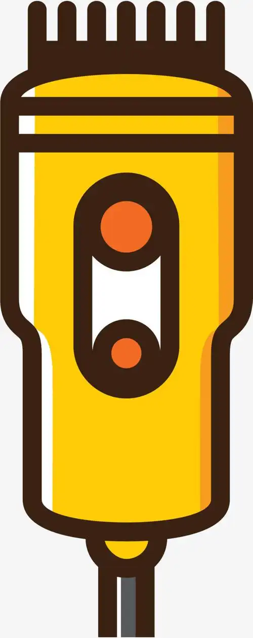 黄色卡通理发电推子