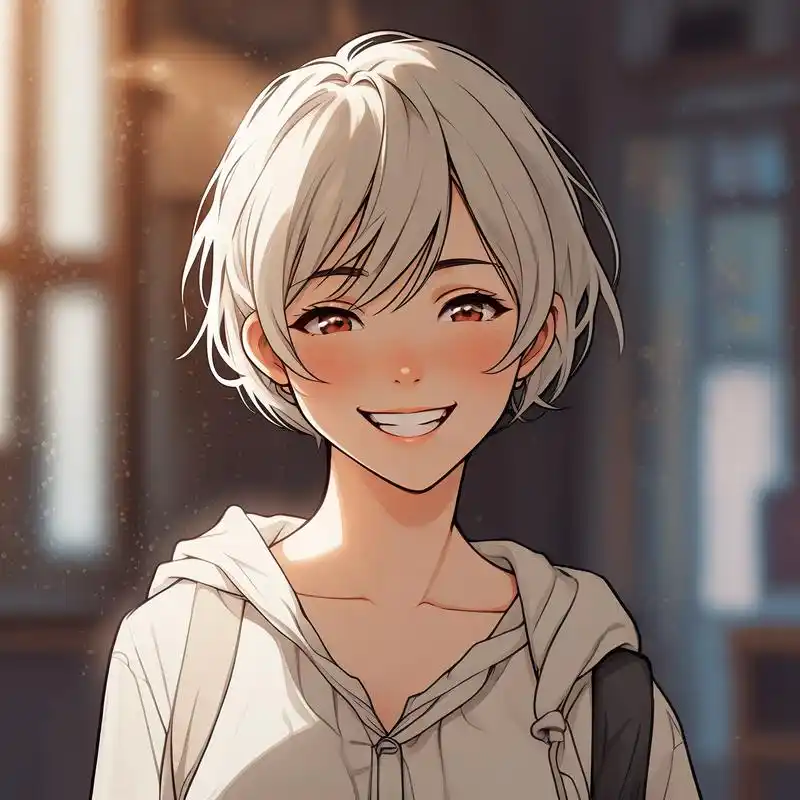 96短发小女生的动漫瞬间94 捕捉了一组超级可爱的短发小女生的