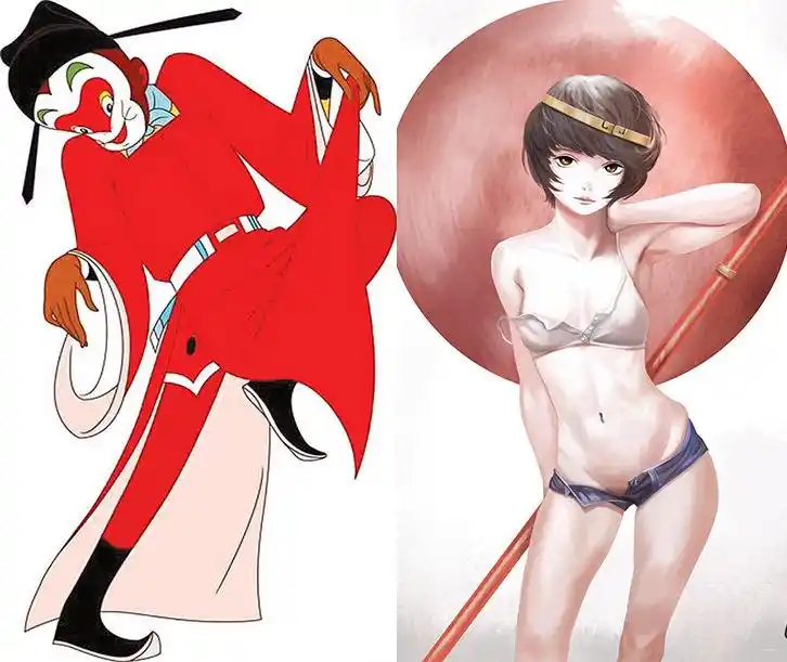 西游记"性转"会这样?猴姐女王范,红孩儿美到合不拢腿!