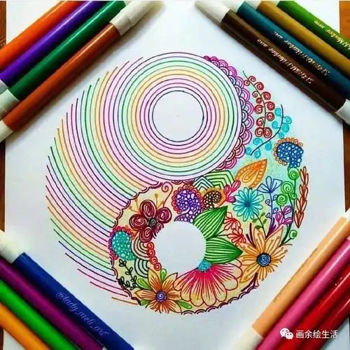 禅绕画 | 彩色纹样分享