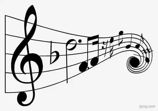 音乐五线谱符号曲谱png素材透明免抠图片-其他元素