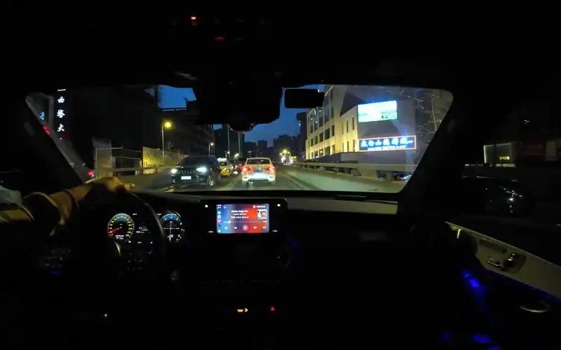 【车内视角】奔驰glc43 驶向黑夜