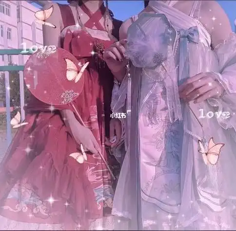 好看的闺蜜头像二人仙气古风