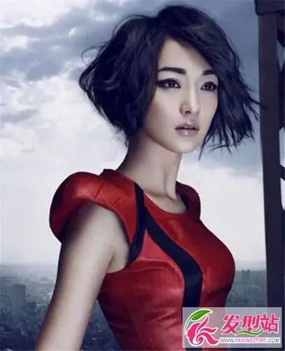 黑色发色也时髦 宋茜唐嫣都染黑发了_发型站_最新流行发型设计发型