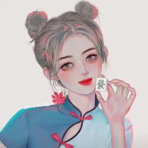 甜酷系手绘女生头像