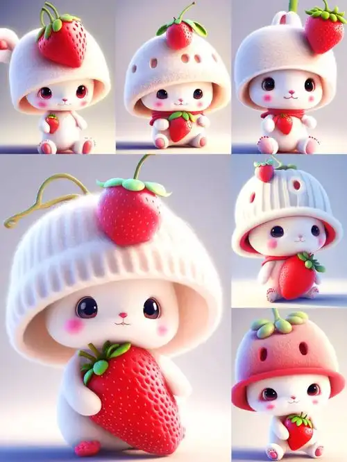 萌萌哒草莓兔来了